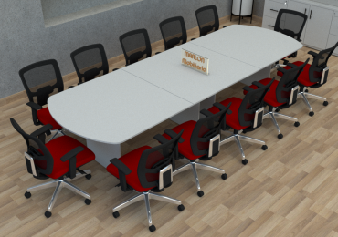 Mesa de juntas curva 340