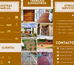 Deck Cumarú, Ipe, Teca, PVC, de Cuatro Acabados, -4akva2-