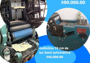 Maquinaria de Imprenta en Oferta