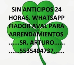 Fiador Aval para arrendamientos Cdmex y foraneos
