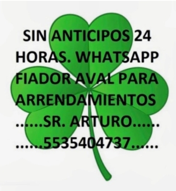 Fiador Aval para arrendamientos Cdmex y foraneos