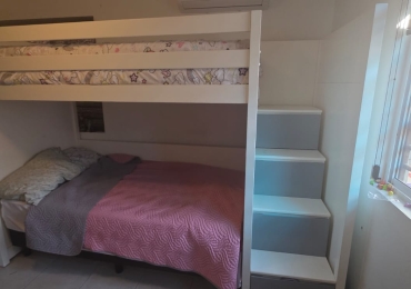 Litera Cama individual espacio inferior para escritorio