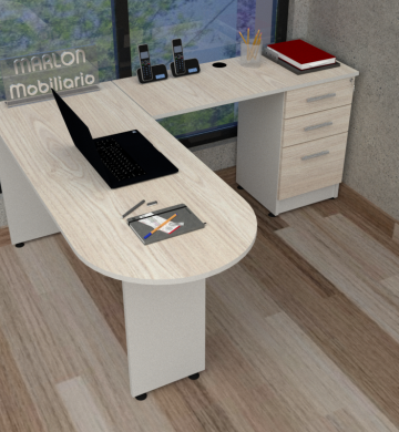 Escritorio Secretarial Mod. Bala