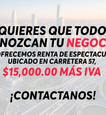 Renta de espectacular