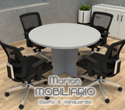 Mesa de juntas redonda de 120