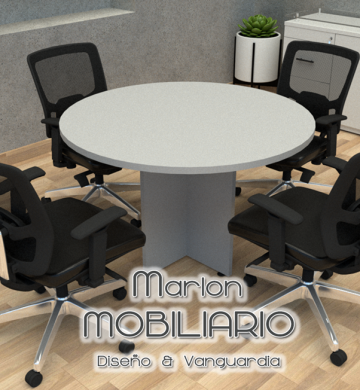 Mesa de juntas redonda de 120