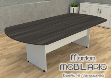 Mesa de juntas curva 240
