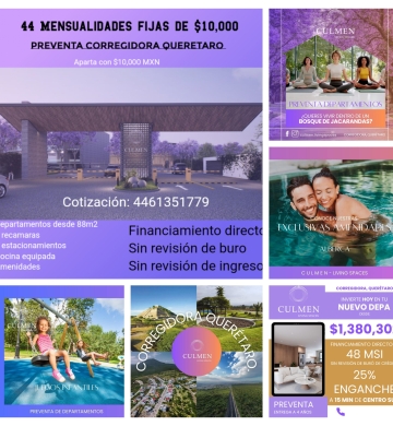 Preventa departamentos Querétaro