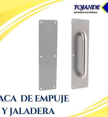 PLACA DE EMPUJE CON JALADERA PARA PUERTAS TOJANDE