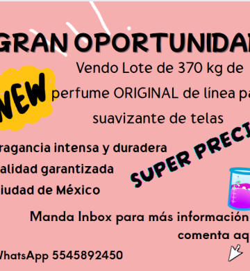 Perfume original  para la fabricación de suavizantes de telas