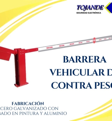 BARRERA MANUAL PARA CONTROL DE ACCESO VEHICULAR TOJANDE