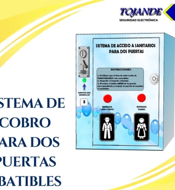 RECEPTOR DE COBRO PARA DOS PUERTAS ABATIBLES TOJANDE