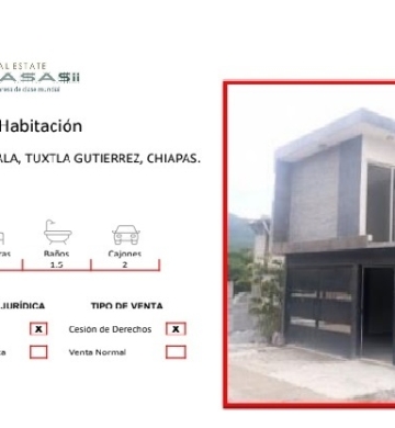 Casa En Chiapas – RECUPERACIÓN INMOBILIARIA
