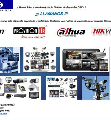 SERVICIO PARA SISTEMA DE CCTV, CAMARAS IP