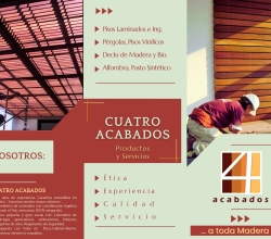 Cuatro Acabados… a toda Madera !,