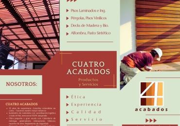 Cuatro Acabados… a toda Madera !,