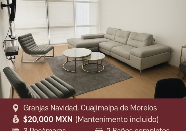 ✨ SE RENTA DEPARTAMENTO AMUEBLADO ✨