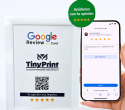 Google Review Card Tiny Print