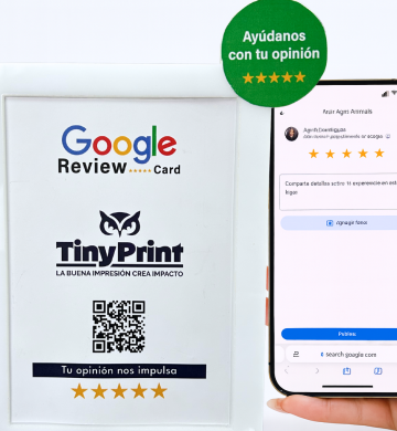Google Review Card Tiny Print