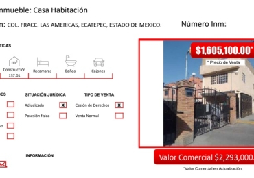 CASA EN PRIVADA ESTADO DE MEXICO