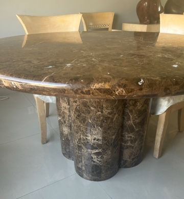 Mesa de comedor mármol 1.40 diam