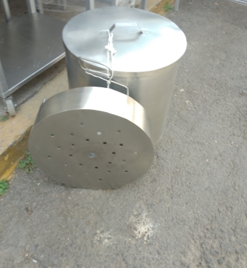 Vaporera de acero grado alimenticio