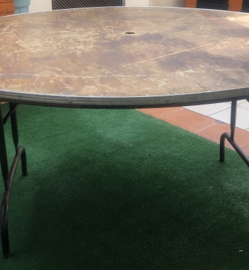 Set de 10 mesas tablon pleglable para eventos