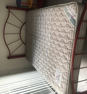 Cama matrimonial metalica con colchon