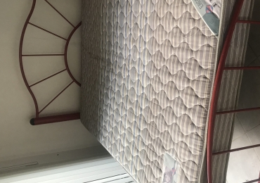 Cama matrimonial metalica con colchon