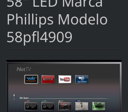 Pantalla plana de 58 pulgadas Mca. Phillips