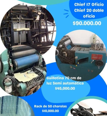 Maquinaria de Imprenta en Oferta