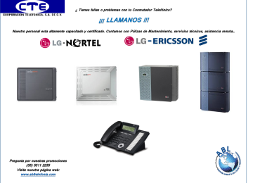 REPARACIÓN DE CONMUTADORES LG