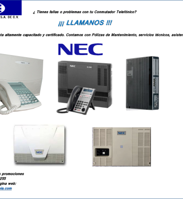 REPARACIÓN DE CONMUTADORES NEC