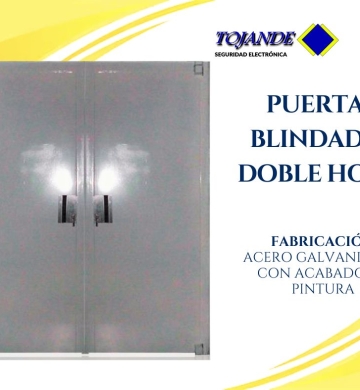 PUERTA BLINDADA DOBLE HOJA TOJANDE