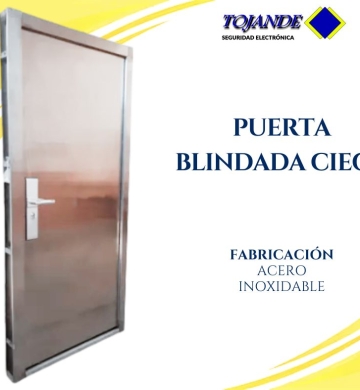 PUERTA BLINDADA DE ACERO INOXIDABLE TOJANDE