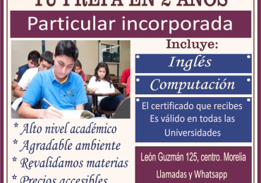 ESTUDIA TU PREPA EN 2 AÑOS
