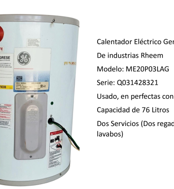 Calentador Eléctrico General Electric