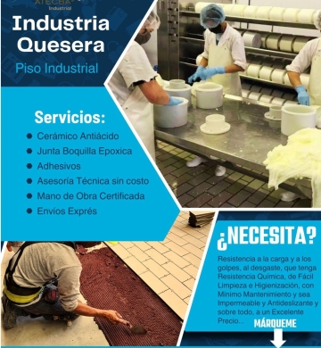 LOSETA INDUSTRIAL ANTIACIDA KLINKER PARA PLANTAS LACTEAS