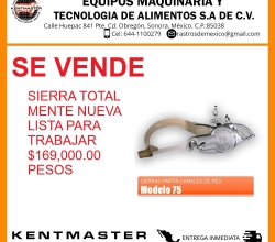 SE VENDE SIERRA NUEVA PARA PARTIR CANALES DE RES MODELO 75