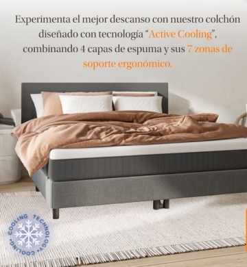 COLCHÓN “EMMA” GEL AIRGRID ELITE COOLING QUEENSIZE NUEVO desempacado. Nunca usado, MXN $10,000.-