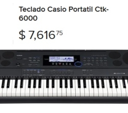 TECLADO CASIO CTK-6000 USADO