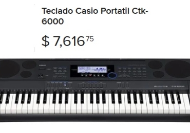 TECLADO CASIO CTK-6000 USADO