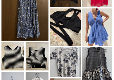 Vestidos, tops, faldas, shorts, pantalones, tops deportivos/gimnasio, shorts deportivos, equipos de gimnasio, bikinis de competencia, juego de joyería, sombreros, anillos, etc. Disponible para recolección en Playa del Carmen 77713