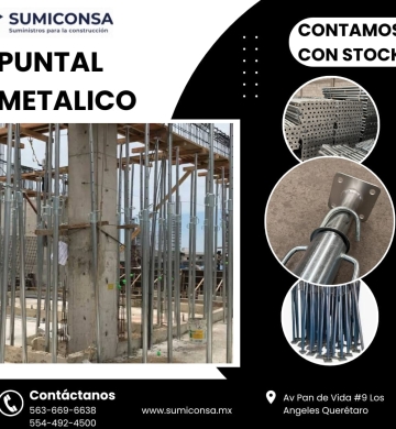 PIE DERECHO O PUNTAL DE 4 METROS EN EL BAJIO