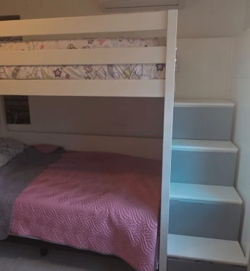 Litera Cama individual espacio inferior para escritorio