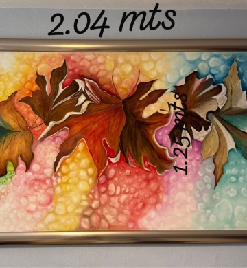 Pintura al Óleo Decorativa con marco