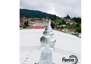 EXTRACTOR ATMOSFERICO FABRICADO EN LAMINA GALVANIZADA DE 36