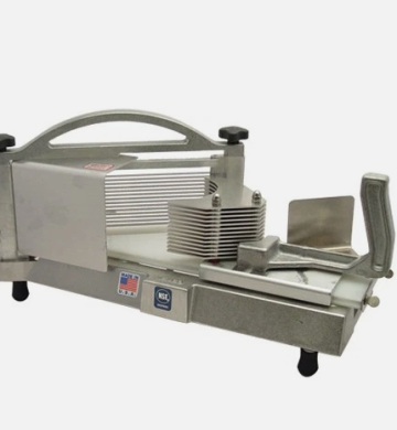 Cortadora de jitomate profesional, Máquina para rebanar tomates, Equipo de corte de jitomate seminueva casi sin uso