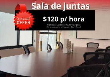 Axia Oficinas te ofrece sala de juntas.Axia Oficinas te ofrece sala de juntas.