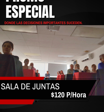 Renta de sala de juntas en Jardínes del Moral.